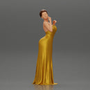 Fashion girl in a wedding dress robe posing - Only-Games