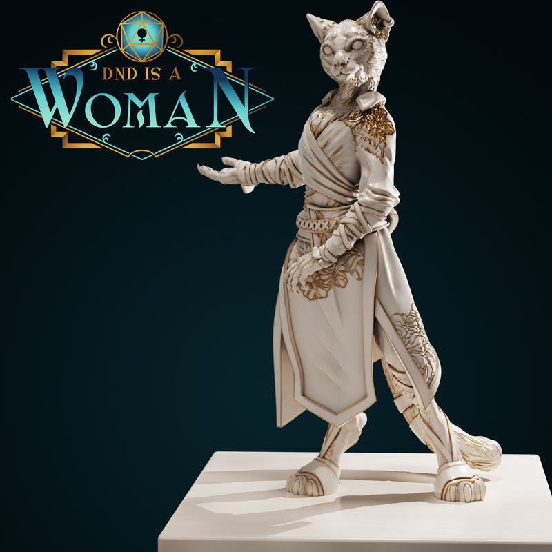 Tabaxi Monk - Amalya - 28mm / 32mm / 75mm - Only-Games