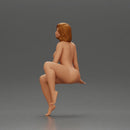 Naked woman sitting in short hair - Only-Games