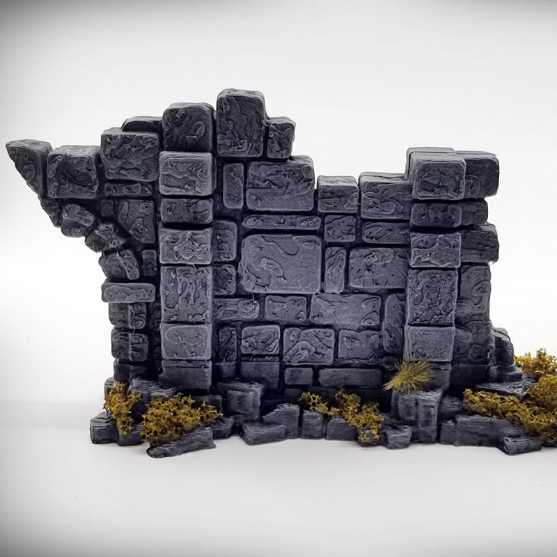 Half Arch Door Wall: Ancient Ruins Terrain Set - Only-Games