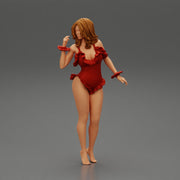 sexy young woman posing in onepiece - Only-Games