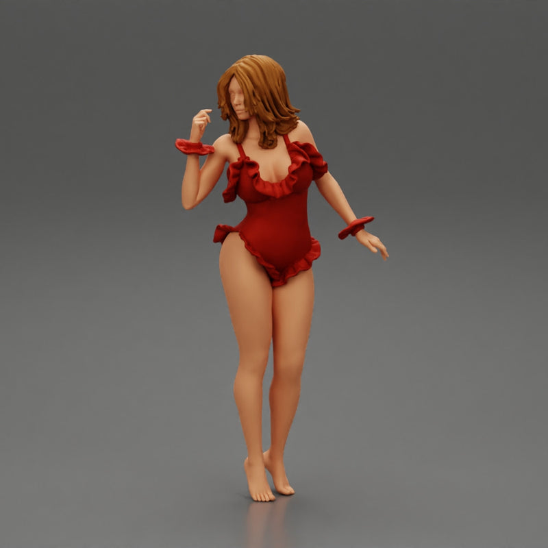 sexy young woman posing in onepiece - Only-Games