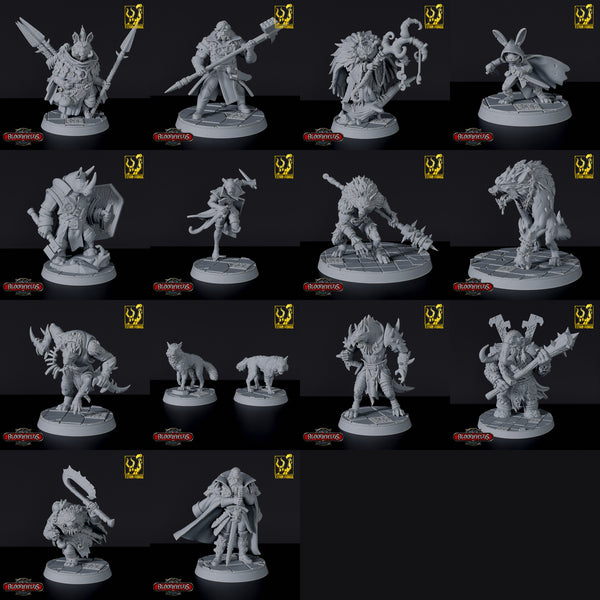 Beastshape Tribe Shapeshifters - Mega Deal - 15 Miniatures - Bloodfields Army