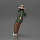 lowrider chola girl is leaning against the car, wearing a hat and long open shirt with - Only-Games