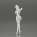 Sexy girl in onepiece standing with her friend on the beach - Only-Games