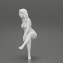 Sexy Girl In a onepiece Bikini Sitting On A Car - Only-Games