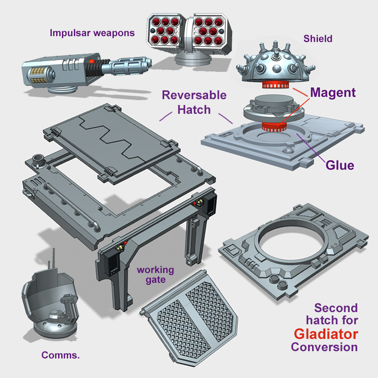 Ultra Legion : Rhinoback Impulsor Kits (OG)