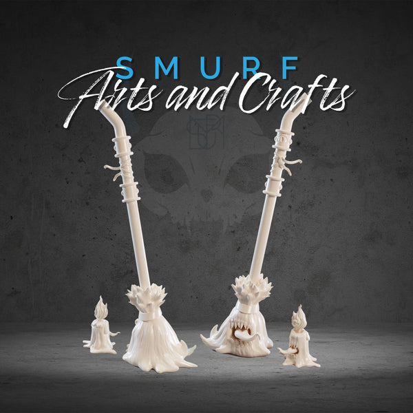 Mimic Broom and Candle - Dark Fantasy 3D Miniature