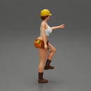 Young girl in helmet mechanic climbing - Only-Games