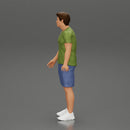 Young Man Standing In The Forest Posing Proudly With His Bike - Only-Games