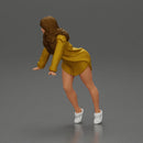 Stylish Woman in long shirt Striking a Dynamic Pose - Only-Games