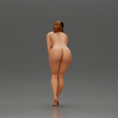 naked woman placing her hand on her legs, wearing a cap - Only-Games