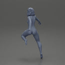 Naked girl with short hair rides a motorbike - Only-Games