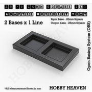 Square and Rectangle Movement Trays Adapters for Tabletop Games - Only-Games