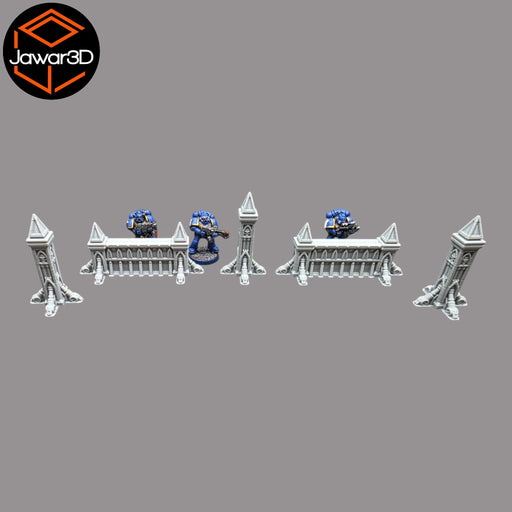 Gothic Barrier - 28mm Wargaming Scatter Terrain Scenery Tabletop Miniature - Only-Games