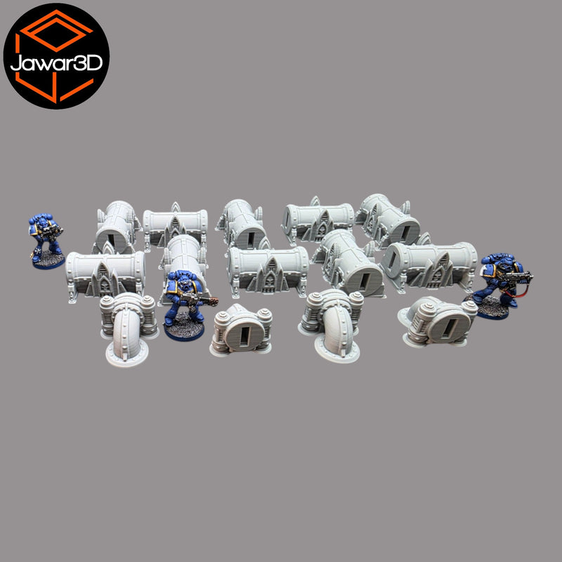 Production Pipes - 28mm Wargaming Scatter Terrain Scenery Tabletop Miniature - Only-Games