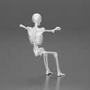 Skeleton with arm on window driving the car - Only-Games