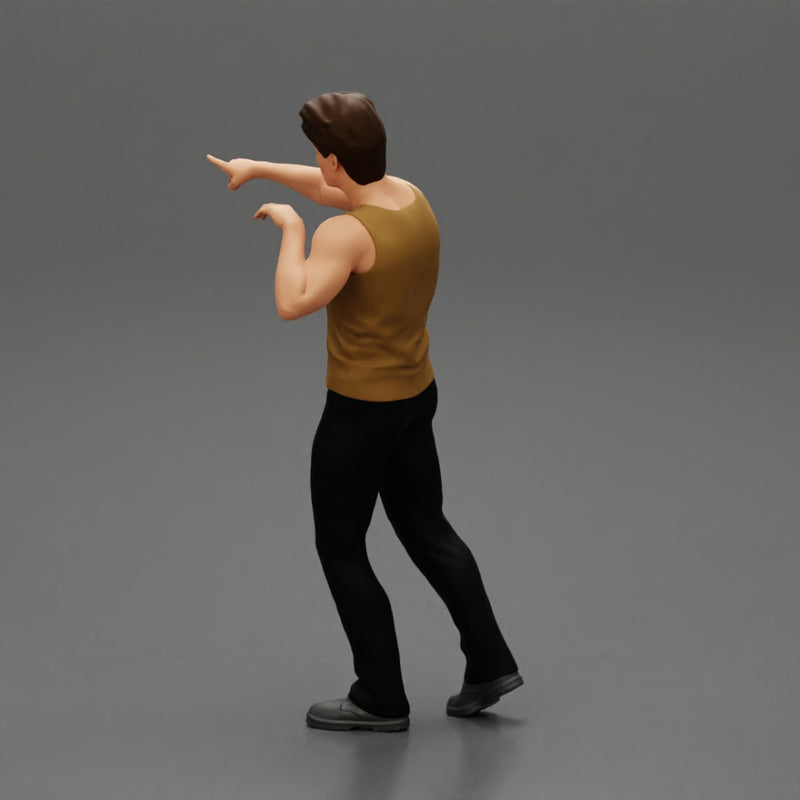 Travel man pointing the right way - Only-Games
