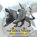 Liondrake Female 2 - large sized 32mm scale miniature - Only-Games