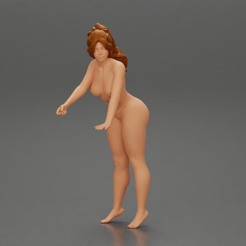 Naked Sexy Girl in short putting gas in car at gasoline station - Only-Games