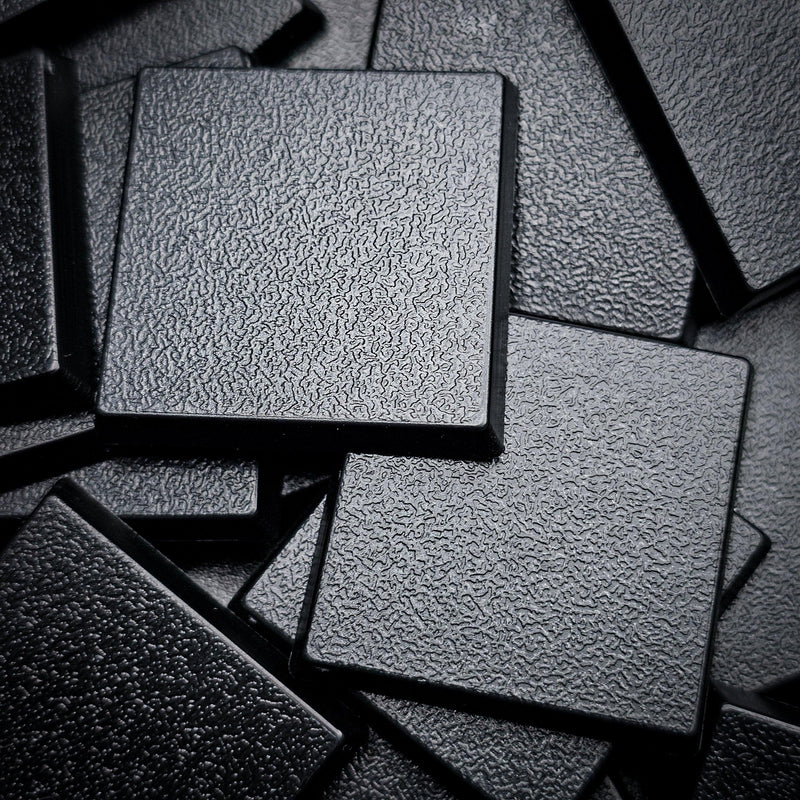 30mm Square Plain Plastic Bases - Only-Games