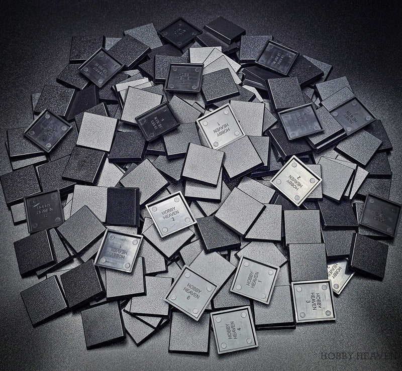 30mm Square Plain Plastic Bases - Only-Games