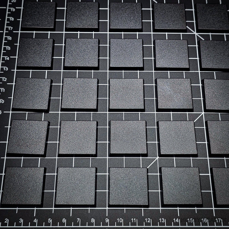 30mm Square Plain Plastic Bases - Only-Games