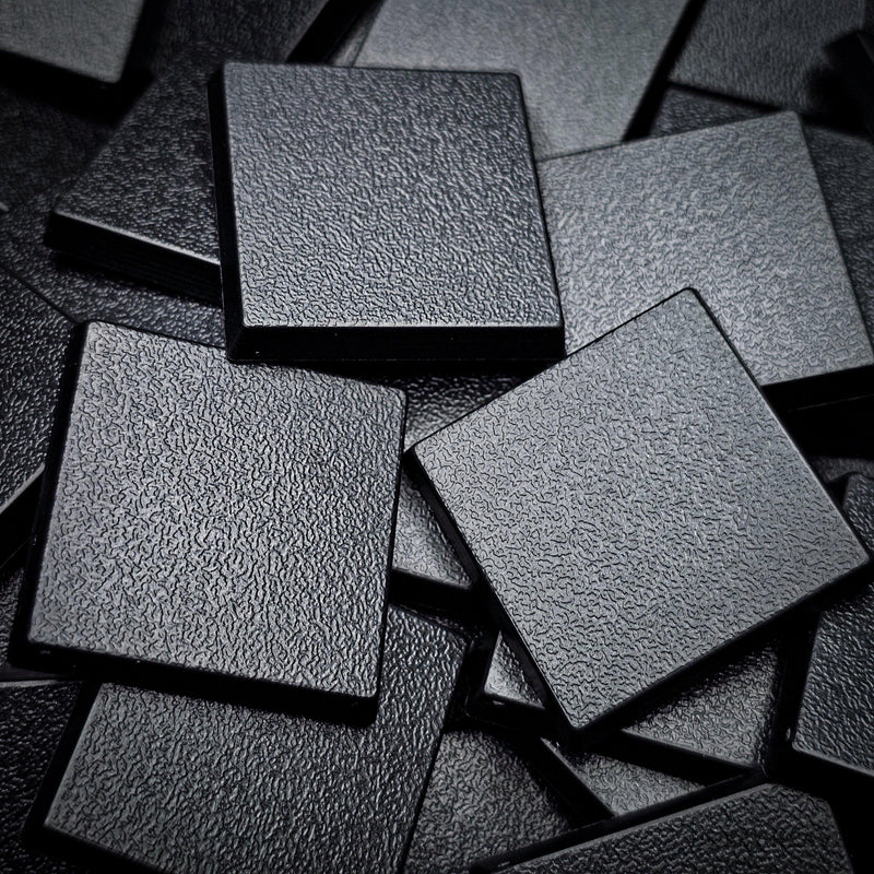 30mm Square Plain Plastic Bases - Only-Games