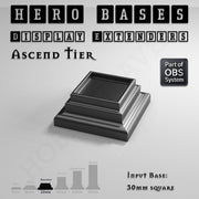Hero Bases Display Extenders | Squares and Rectangles | Convert Gaming Bases to Display Bases & Plinths - Only-Games