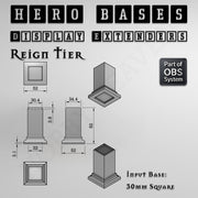 Hero Bases Display Extenders | Squares and Rectangles | Convert Gaming Bases to Display Bases & Plinths - Only-Games