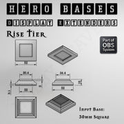 Hero Bases Display Extenders | Squares and Rectangles | Convert Gaming Bases to Display Bases & Plinths - Only-Games