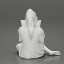 beautiful girl scared sitting and holding a pillow while watching a horror movie on TV - Only-Games