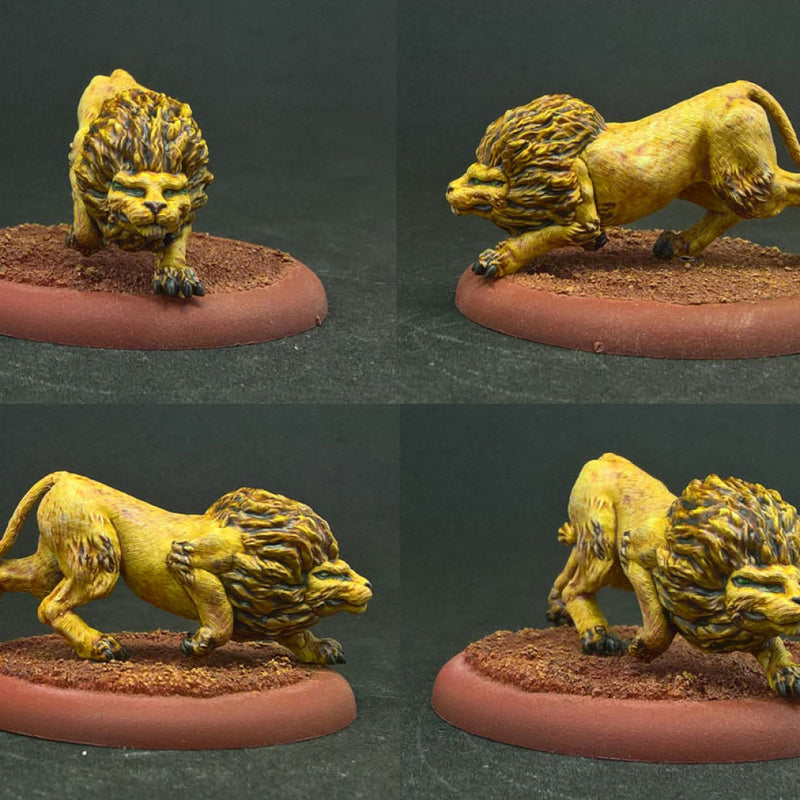 Felid 12 Large 4 eyed Lion Prowling - Only-Games