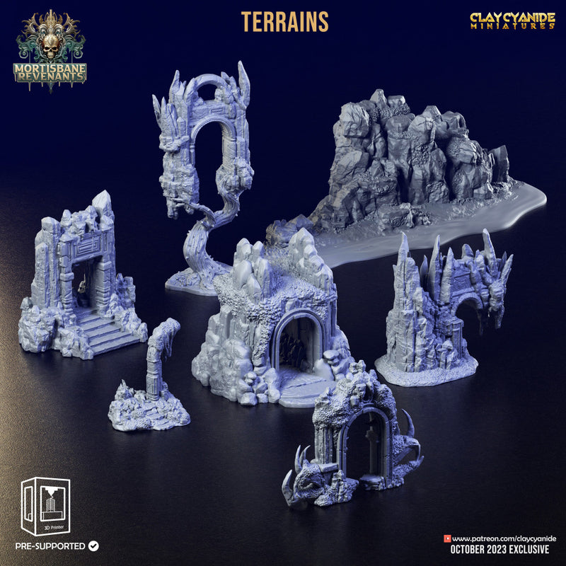 Mortisbane Terrains Batch 1 - Only-Games