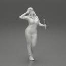 Tired woman mechanic holding a spanner - Only-Games