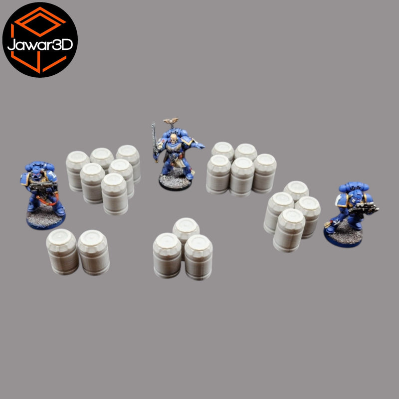 Imperial Vat x20 - 28mm Wargaming Scatter Terrain Scenery Tabletop Miniature - Only-Games