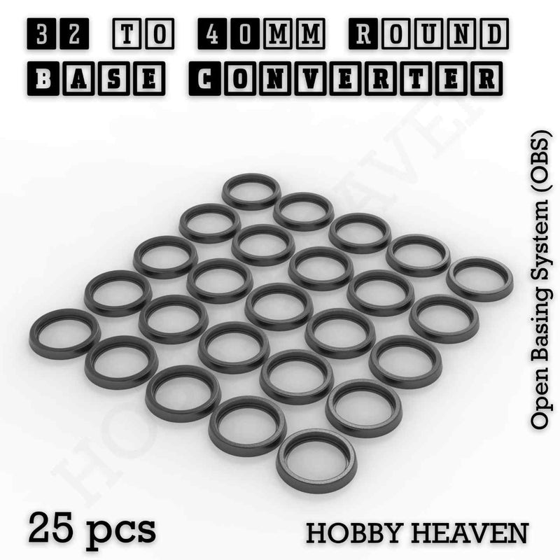 Round Bases Size Converters Round to Round 3d Print Full Range - Only-Games