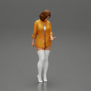 Sexy Girl standing in open long shirt and bra - Only-Games