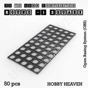 Round to Square Bases Shape and Size Converters 3d Print Full Range - Only-Games