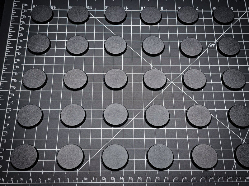 32mm Round Plain Plastic Bases - Only-Games
