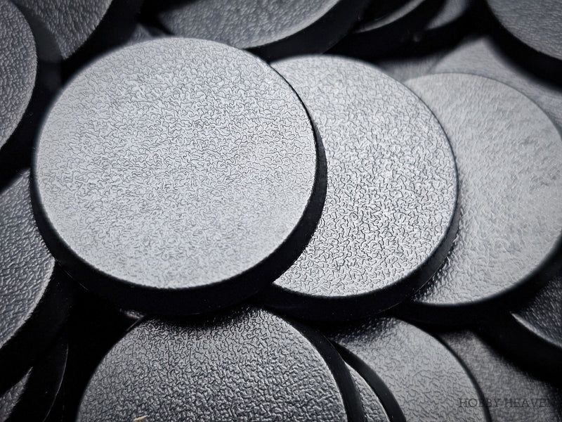 32mm Round Plain Plastic Bases - Only-Games