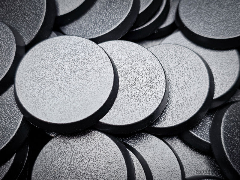 32mm Round Plain Plastic Bases - Only-Games