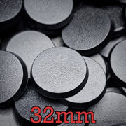 32mm Round Plain Plastic Bases - Only-Games