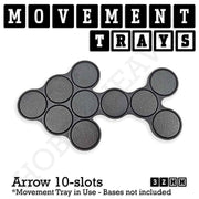 32mm Movement Trays for Tabletop Games | Compatible with Popular Miniatures | Full Range - Only-Games
