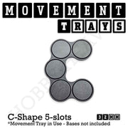 32mm Movement Trays for Tabletop Games | Compatible with Popular Miniatures | Full Range - Only-Games
