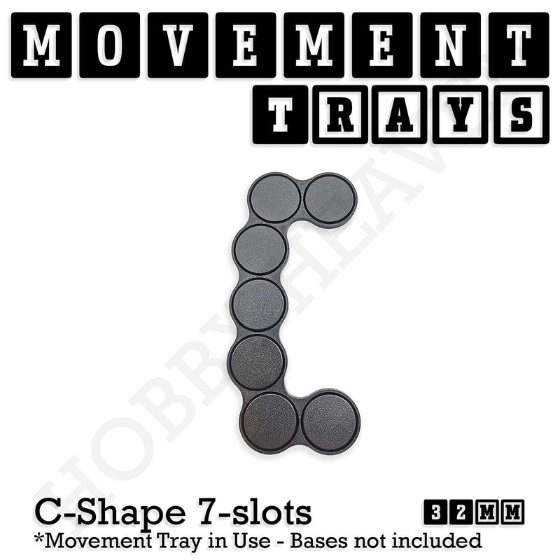 32mm Movement Trays for Tabletop Games | Compatible with Popular Miniatures | Full Range - Only-Games