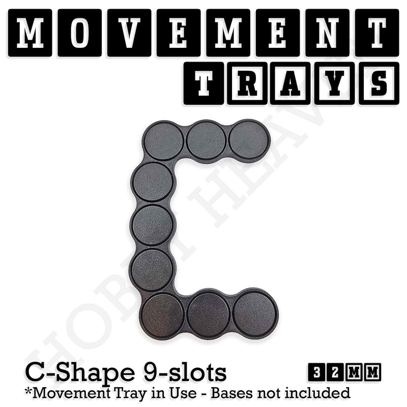 32mm Movement Trays for Tabletop Games | Compatible with Popular Miniatures | Full Range - Only-Games