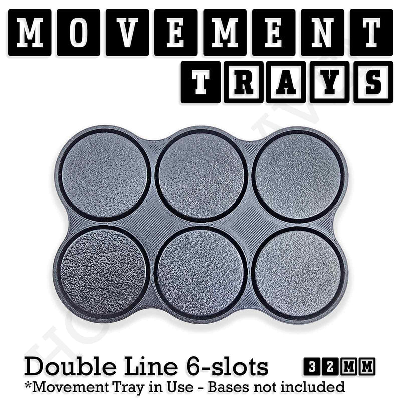32mm Movement Trays for Tabletop Games | Compatible with Popular Miniatures | Full Range - Only-Games