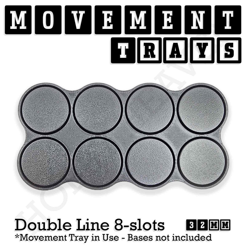 32mm Movement Trays for Tabletop Games | Compatible with Popular Miniatures | Full Range - Only-Games
