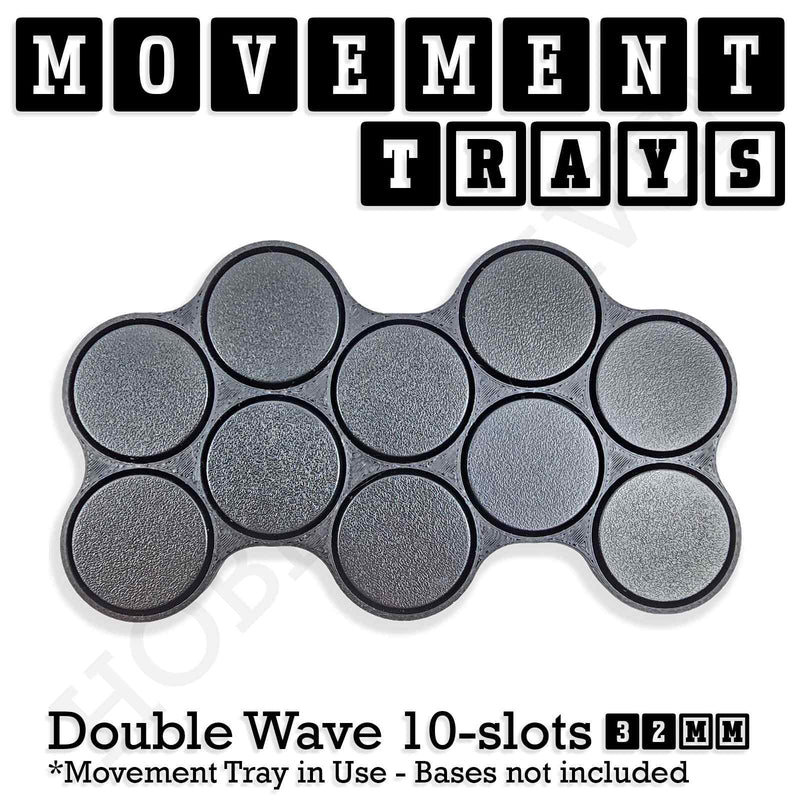 32mm Movement Trays for Tabletop Games | Compatible with Popular Miniatures | Full Range - Only-Games